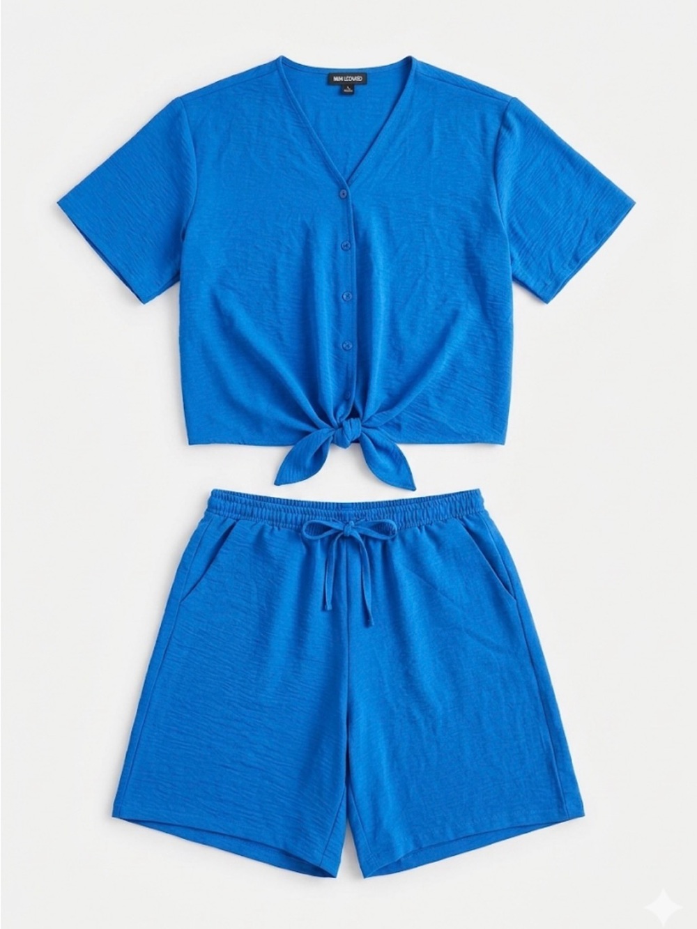 LIKE NEW Nina Leonard Cobalt Blue 2-Piece Set - Oversized Small - Travel Chic